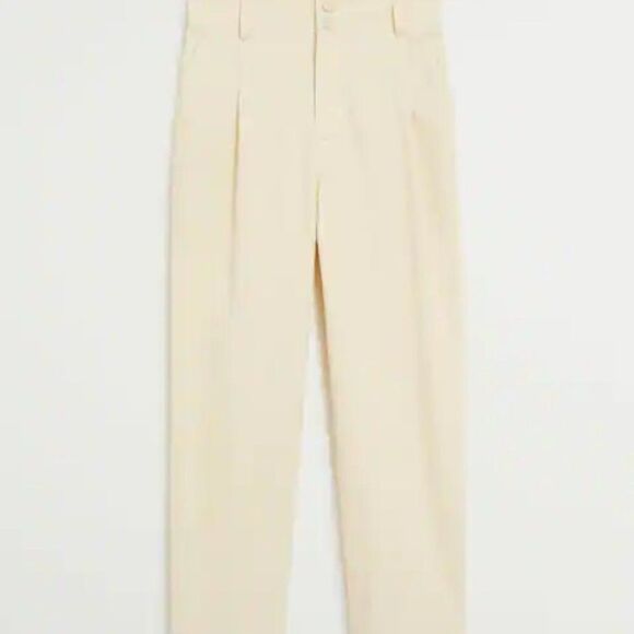 Mango Jeans culotte high waist Pastel Yellow - Picture 8 of 10
